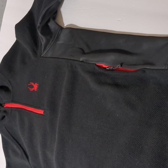 Spyder Men's Boundless Half-Zip Pullover With Hooded size Medium Jacket - Picture 3 of 10